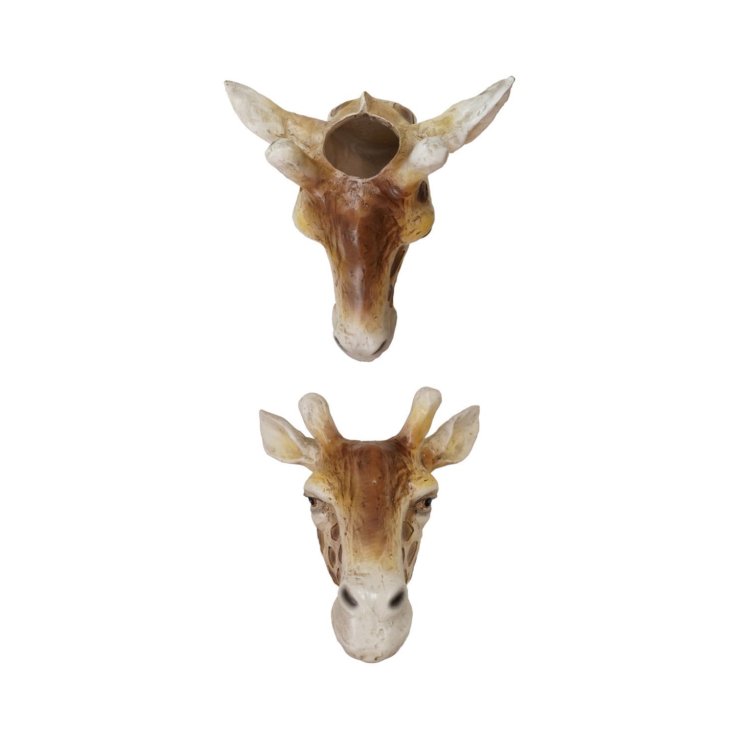 Resin Giraffe Head Wall Vase