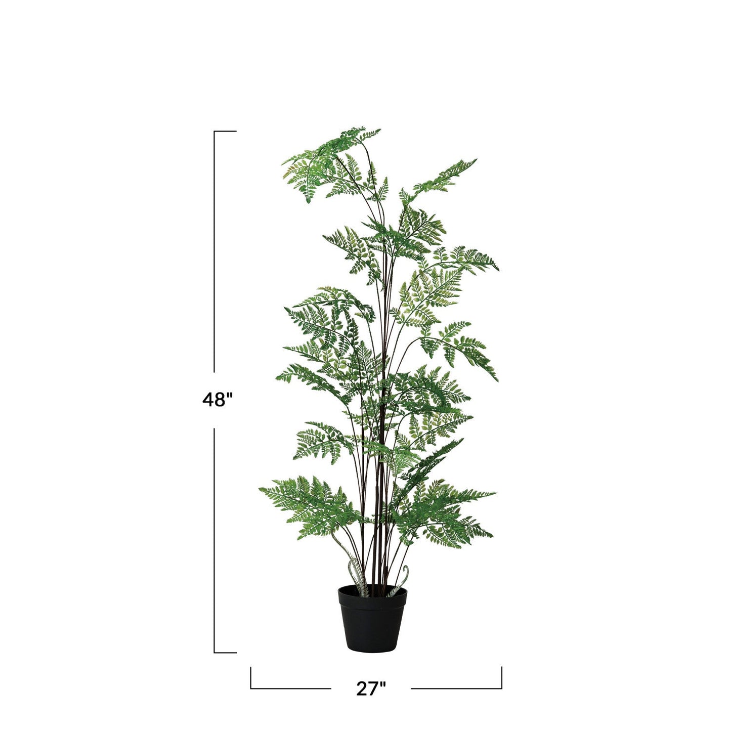4ft Tall Pteris Fern in Pot - Faux