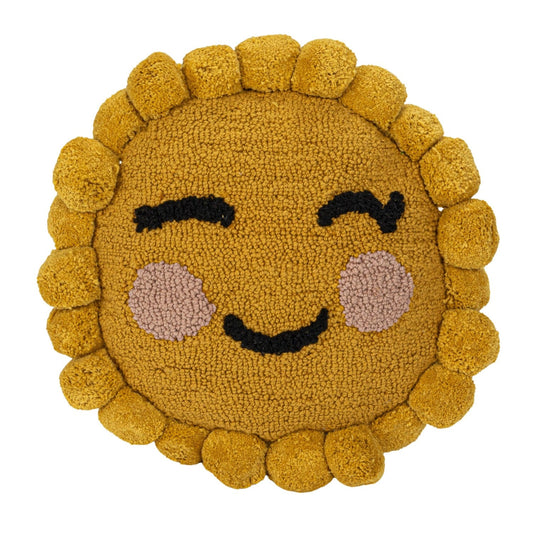12in Tufted Sun Shaped Pillow
