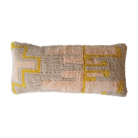 36in New Zealand Wool Shag Lumbar Pillow