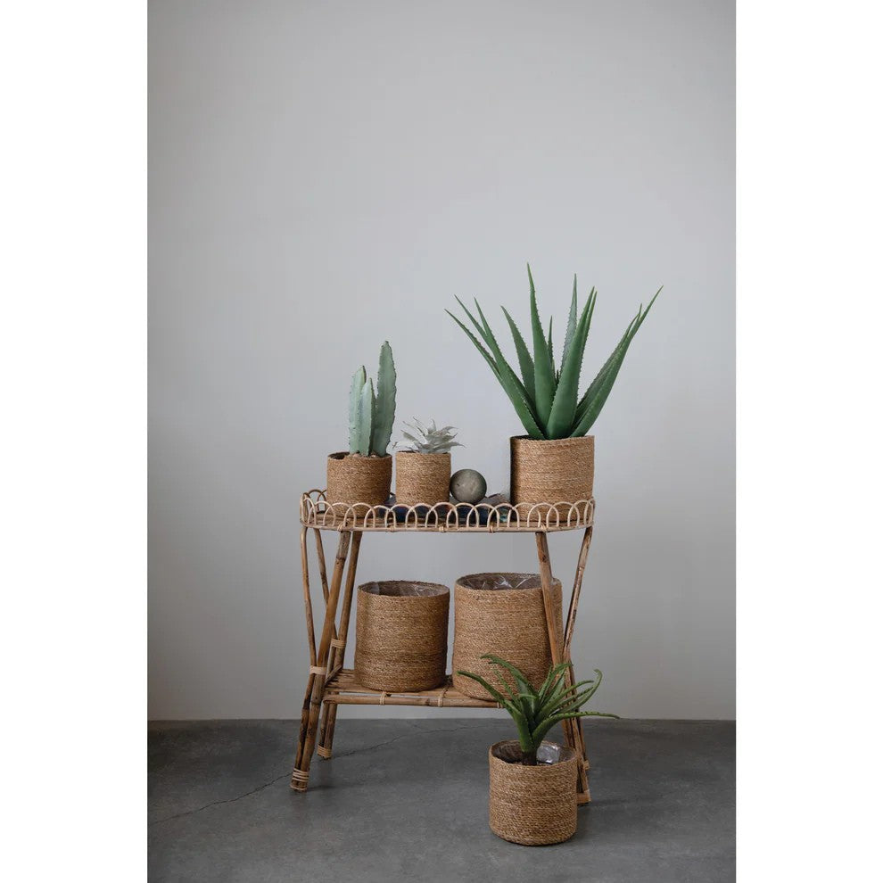 5in-11in Hand-Woven Jute Basket