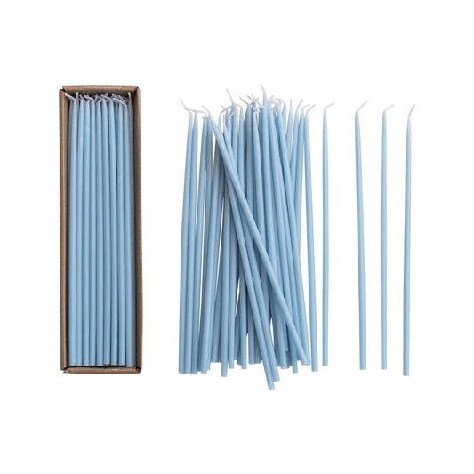 1/4in Unscented Thin Taper Candles in Box, Set of 36