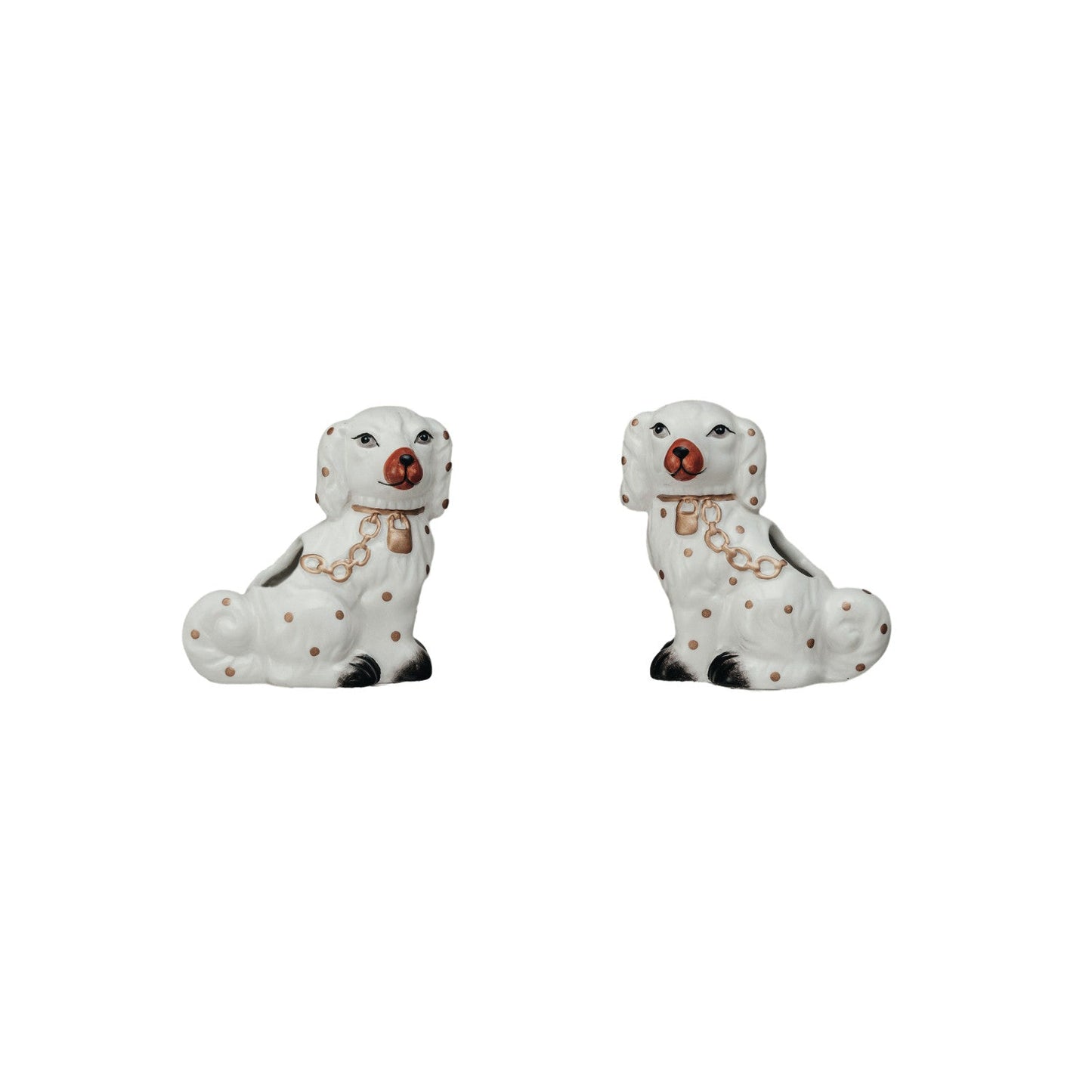 Ceramic Staffordshire Dog Mini Vase