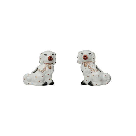 Ceramic Staffordshire Dog Mini Vase