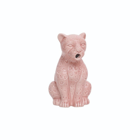 6-7/8'H Stoneware Leopard